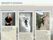 Tablet Screenshot of bernadettemcdonald.ca